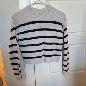 H&M Kids Black and White Striped Sweater